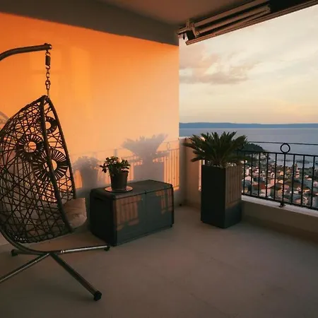 Smaragd - 150m2 - New Penthouse With Amazing Sea View, Panoramic Elevator And Shared Pool * מאקרסקה